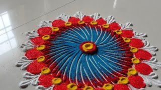 Navratri and Diwali special rangoli/best rangoli designs.