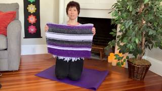 Folding a Yoga Blanket: Padding for Kneeling Postures