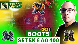 TIBIA - QUAIS BOOTS DE KNIGHT USAR DO LEVEL 8 AO 400+ ATUALIZADO E EXPLICADO