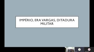 Constituições brasileiras do Império até ao Regime Militar.