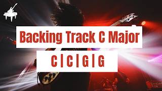 Rock Backing Track C Major | 80 BPM | Guitar Backing Track