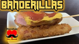 🌭🌭 BANDERILLAS de salchicha  / 2 Recetas FÁCILES de hacer ❤️