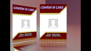 Tutorial membuat desain Id card dengan photoshop cs6