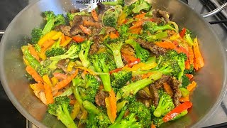 A Delicious Vegetable Beef Stir Fry//Quick And Easy Recipe//@MasofsKitchen