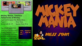 Mickey Mania: Timeless Adventures of Mickey (SNES) Playthrough