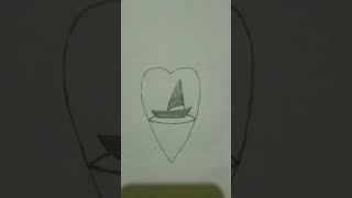 how to draw love boat #ytshorts #youtubeshorts #love #lovesymbol #ytshorts #ytshorts