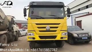 Less mileage and durable quality second hand used dump tipper truck do driving test for customer.