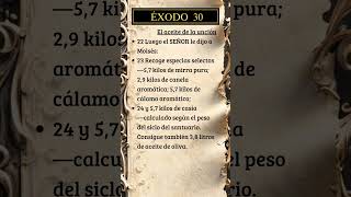 Éxodo 30, 22-24 #dios #biblia #versiculodeldia