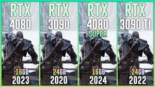 RTX 4080 vs RTX 3090 vs RTX 4080 SUPER vs RTX 3090 TI - Test in 25 Games