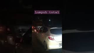 jalan lintas palembang jambi lumpuh total!!!