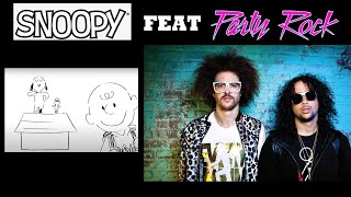 Snoopy feat "Party Rock Anthem" (Animated Music Clip Parody)