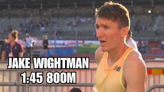 Jake Wightman Post Race Reaction 800m | Stockholm Diamond League 2024