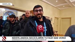 Niderlandda seçicilərin 74 faizi səs verdi   Avropadakı seçicilər aktivlik nümayiş etdirdilər