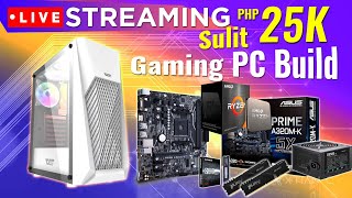 LIVE Streaming: Pinaka-Sulit na ₱25K PC Build 2024 Ryzen 5 5500 + RX 6500XT  | Q & A