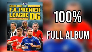 Merlin's Full Sticker Album FA Premier League 2005-2006 100% COMPLETE, LLENO, COMPLETO, ЗАПОЛНЕННЫЙ