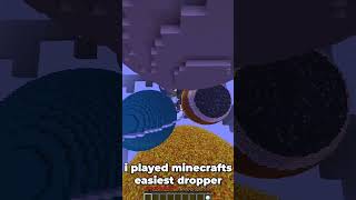 Minecraft's EASIEST Dropper #shorts