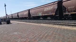 Freight train going through Flagstaff Arizona.