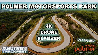 Palmer Motorsports Park Aerial Drone Flyover - 10/24/2021 MassTuning DJI Mavic Air 2S 4K Footage