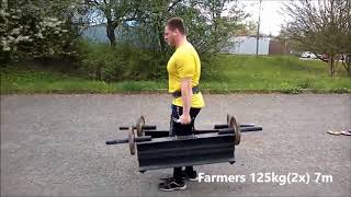 famers walk 2x125kg duben 2016