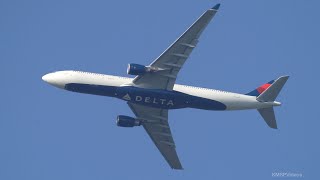 DL163 Delta A330 Turning Final for Runway 35 at MSP - N824NW | AMS-MSP