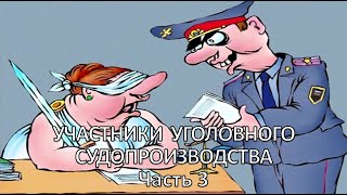 Россинский С.Б. Видео-лекция: «Участники уголовного судопроизводства». Часть 3