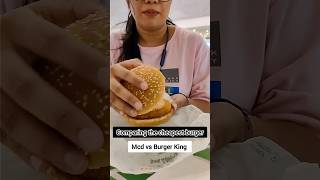 McDonald's vs Burger King cheapest burger 🍔 | burger battle #shorts #burger #youtubeshorts #food