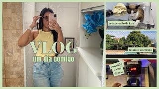 UM DIA COMIGO | ROTINA, VLOG, MAKE, MINHA GATA CAIU DO TERRAÇO, VOLTANDO A VIDA FITNESS