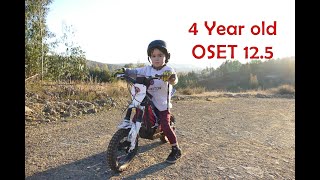 4 year old OSET 12.5 Portugal Trials bike