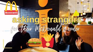 trying strangers McDonald's orders