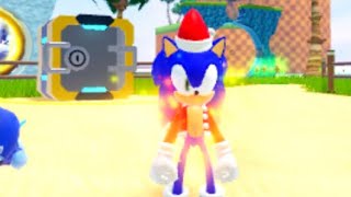 I got Santa Sonic in Sonic Speed Simulator!!!