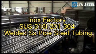 Inox Factory SUS 316l 201 304 Welded Ss Pipe Steel Pipe