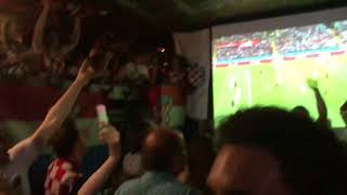 CROATIAN FANS IN LONDON REACT TO PERIŠIĆ SCORING - England vs Croatia - World Cup 2018