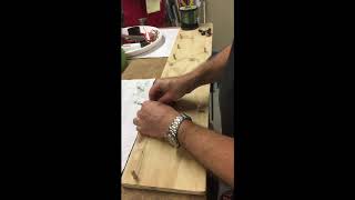 How to tie a Paternoster Bottom bashing rig using a  DIY peg board jig -   Fishing