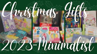 MINIMALIST CHRISTMAS GIFTS 2023- What I go My kids for Christmas | 6 and 4 years old