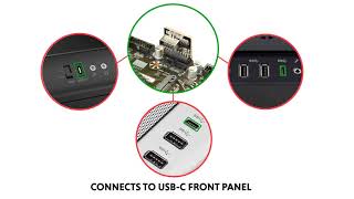 LINKUP USB 3.0 20-Pin IDC to E Type / A-key 20-Pin Adapter