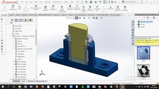 How to design Foot  Step bearing in solidworks