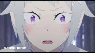 Re Zero how people reacted to the rabbits