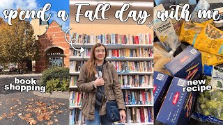 Spend a cozy Fall day with me 🍂☕️🎃 [book shopping, reading scary books, trying pumpkin pasta]