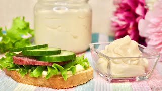 Домашний майонез за 2 минуты . Магазинный больше не покупаю / Homemade mayonnaise . Еng sub