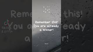 Good job today, winner! #motivation #Inspiration