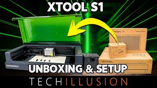 🔥The xTOOL S1 Unboxing, Installation & Set-up of the laser engraving machine!😱 - Step by Step Guide