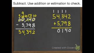 Subtract Across Zeros 2-7