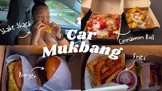 SHAKE SHACK MUKBANG | FIRST TIME TRYING SHAKE SHACK & CINNAHOLIC