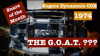 Vintage Rogers Dynasonic Chrome Over Brass 14"x5"  Snare Drum Review (Snare of the Month #12)