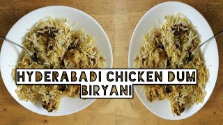 Hyderabadi chicken dum biryani restaurant style in tamil