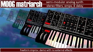 The Moog Matriarch - The Synth from the Forbidden Planet - SFX Demo