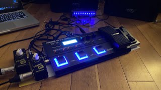 Boss GT-1 Guitar Effect Processor w/ Sonicake Sonic IR Pair & FS-7 into QSC PA -BUDGET AMAZING BUILD