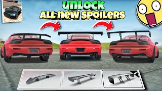 Unlock all new car spoilers😱||Extreme car driving simulator new update 🔥||