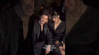 Lisa meet Thai actor 🖤 milephakphum at Bvlgari event #milephakphum #lisa