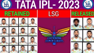 IPL 2023 | Lucknow Super Gaints | LSG Possible Retained & Released Players | LSG 2023|